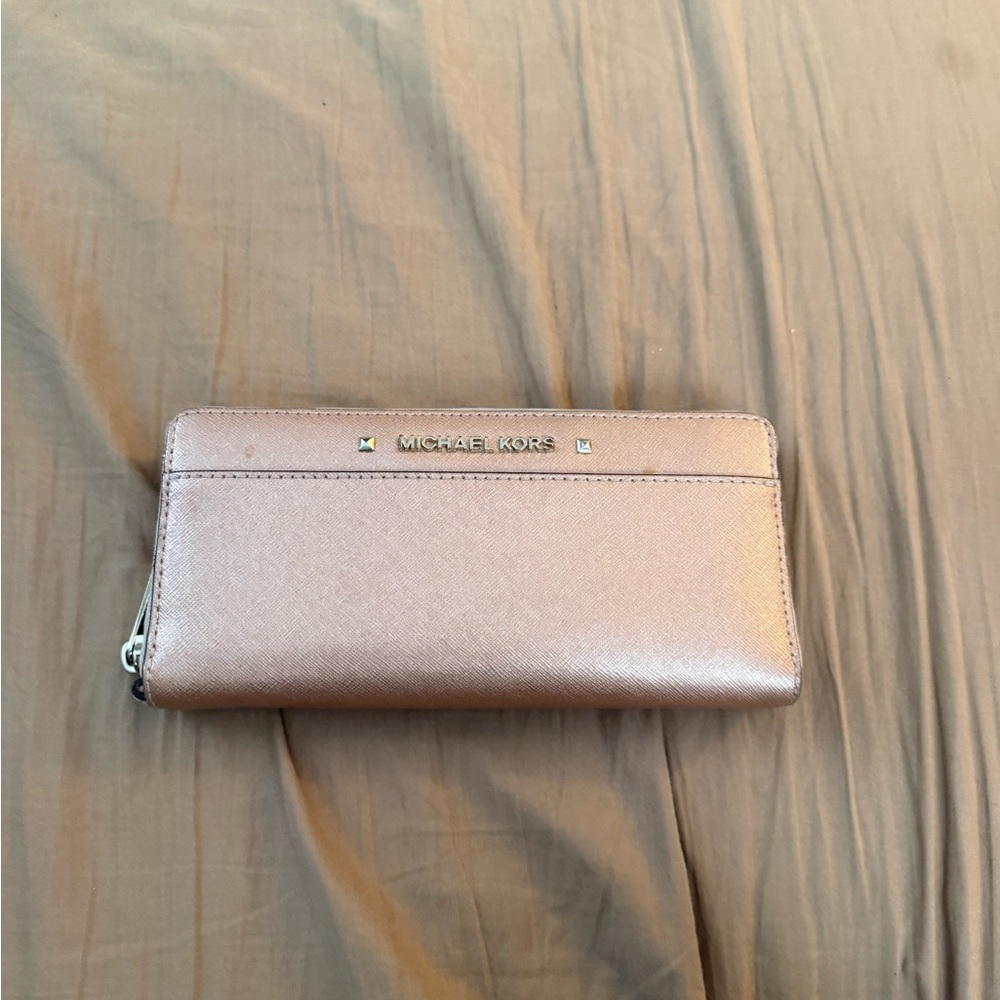 Michael Kors Metallic Pink Wallet